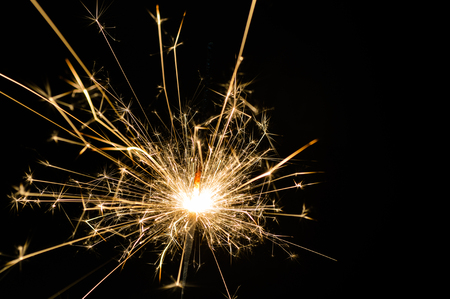 Christmas sparkler holiday background for Christmas, new year and celebrate event.の写真素材