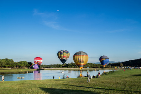 Chiang Rai, Thailand - November 30, 2017 : Farm Festival On The Hill 2017, the event in Singha Park...