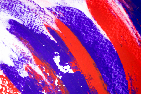Abstract red-blue watercolor on paper textureの写真素材