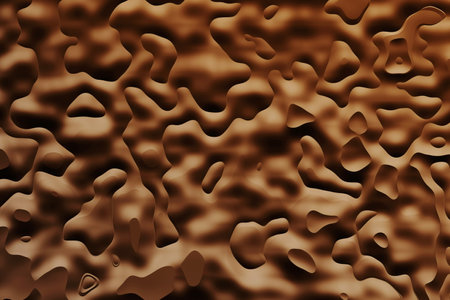 Brown chocolate texture background. Pattern abstract brown background. 3d rendering.の写真素材