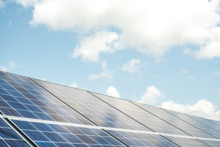 Solar panel systemの写真素材