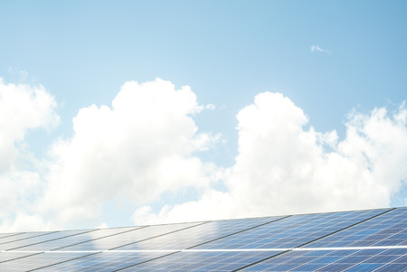 Solar panel systemの写真素材