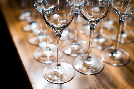 Glasses in the bar