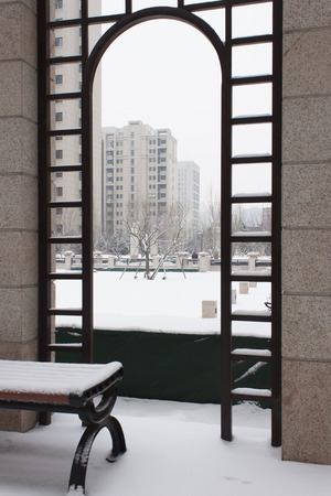 Snow sceneryの写真素材