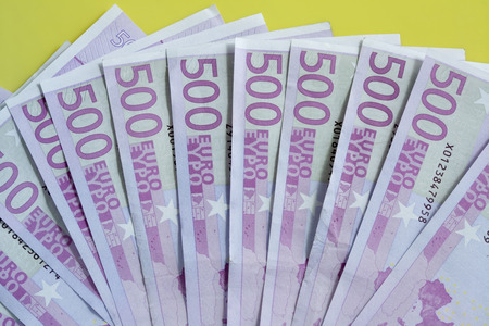 500 euro notesの写真素材