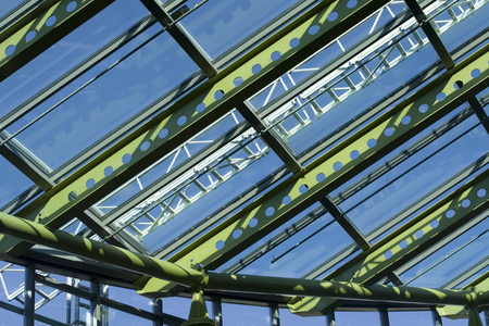 steel vaulted ceilingの写真素材