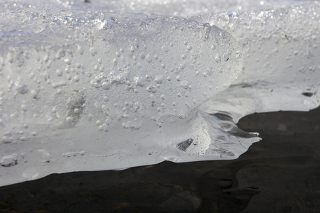 melting ice on lake, Finland