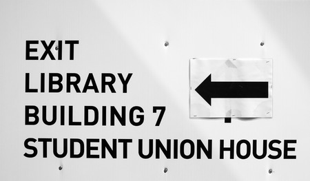 guidance signpost for studentsの写真素材