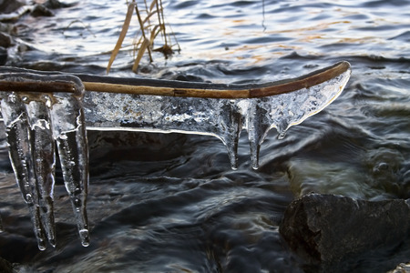 icicles closeupの写真素材