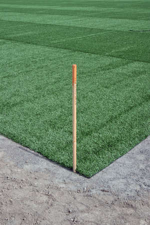 Artificial grass laying at a outdoor sports field