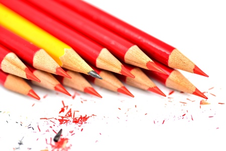 Close-up shot of colorful wooden の写真素材