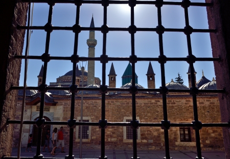 Mevlana museum mosque in Konya, Turkeyのeditorial素材