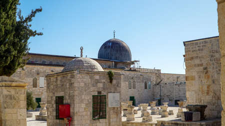 JERUSALEM, ISRAEL - FEBRUARY 2: View of the Mosque of Masjid al-Aqsa on February 2, 2018, Jerusalem,...