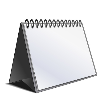 Blank calendar isolated on white. Vectorのイラスト素材
