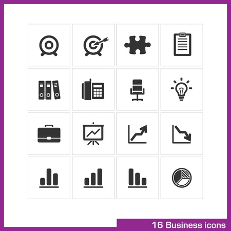Business icon set のイラスト素材