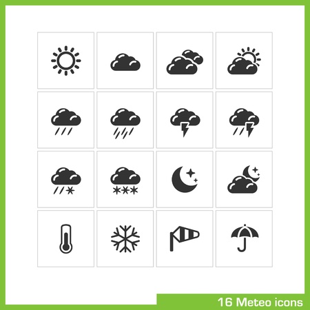 Meteo icon set. のイラスト素材