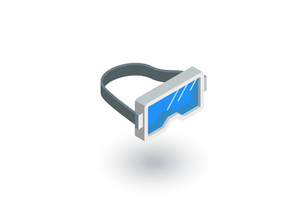 diving, Snorkelling isometric flat icon. 3d vector colorful illustration. Pictogram isolated on white backgroundのイラスト素材
