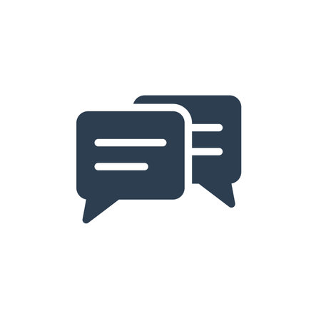 message, chat, speech bubble, talk, dialog solid flat icon. vector illustrationのイラスト素材