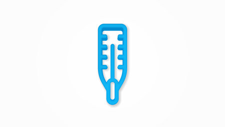 thermometer, weather 3d line flat color icon. Realistic vector illustration. Pictogram isolated. Top view. Colorful transparent shadow design.のイラスト素材