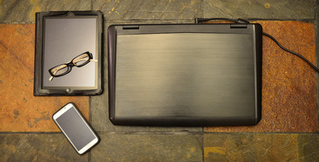 Laptop, notebook and smart phone, IT devices