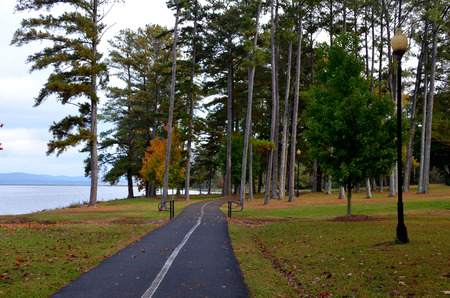 Walking trail at Lake Guntersville, AL, USA