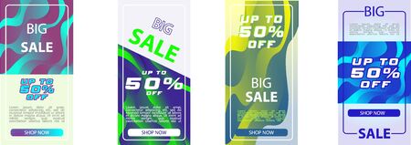 Banner sale design template, special offer Big saleのイラスト素材