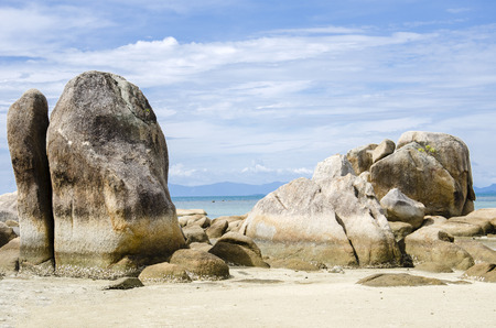 Big rocks at Andaman seaの写真素材