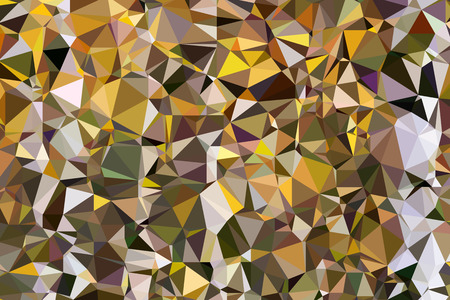 High resolution illustration based on colorful triangles