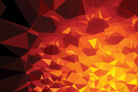 High resolution illustration based on colorful trianglesのイラスト素材