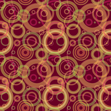 Abstract geometric seamless pattern - background with colorful circles - vector.のイラスト素材