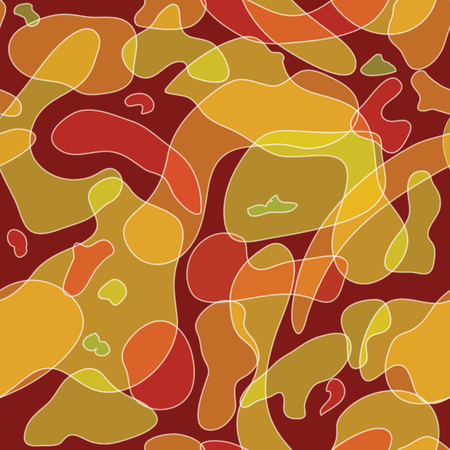 Colorful funny camouflage seamless patterns. Abstract vector background with colored spots.のイラスト素材