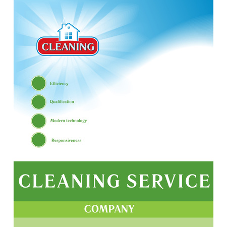 Modern cleaning service design ideaのイラスト素材