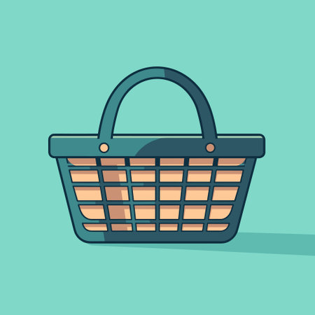 Basket Store Icon  Template Vector Illustration Designのイラスト素材