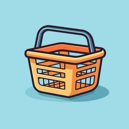 Basket Store Icon  Template Vector Illustration Designのイラスト素材