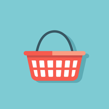 Basket Store Icon  Template Vector Illustration Designのイラスト素材