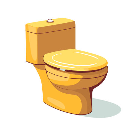 Toilet bowl cartoon style icon. Illustration vectorのイラスト素材