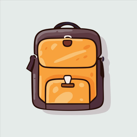 Travel bag, traveling icon, vector illustration
