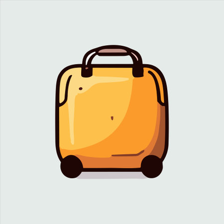 Travel bag, traveling icon, vector illustrationのイラスト素材