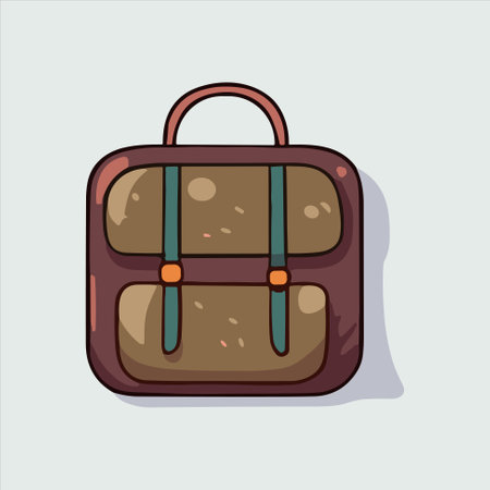 Travel bag, traveling icon, vector illustrationのイラスト素材