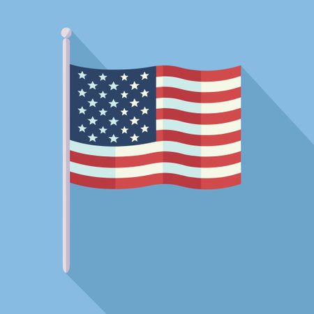 fourth of july independence day banner layout design, vector illustrationのイラスト素材