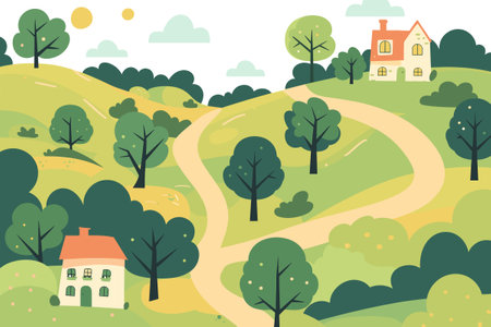 Good cozy place where nice place to be in. Peaceful Comfort, warmth, and cherished moments. Vectorのイラスト素材