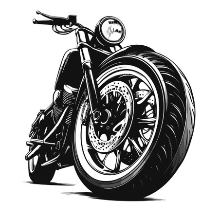 Motorcycle, vector templateのイラスト素材