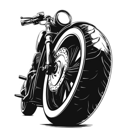 Motorcycle, vector templateのイラスト素材