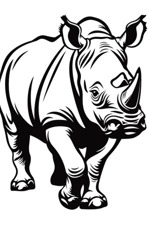 Rhinocerosのイラスト素材