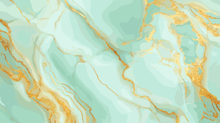 Multicolored abstract marble and gold texture background. Template for invitation card, packaging, wallpaper.のイラスト素材
