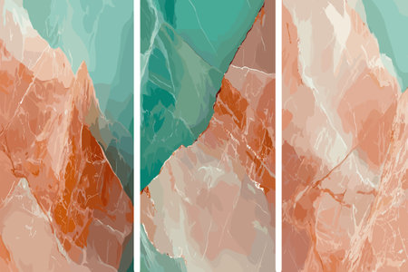 Multicolored abstract marble and gold texture background. Template for invitation card, packaging, wallpaper.のイラスト素材