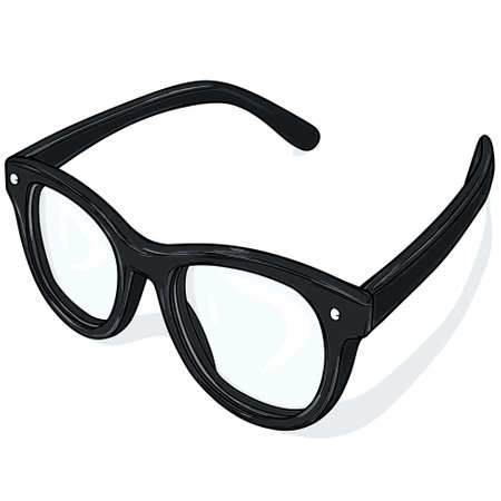 Vector Glasses Isolated. Sunglasses, Lens, Eyeglasses. Design Template for Optics and Eyewear Branding Conceptのイラスト素材