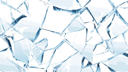 Broken Glass with Cracks Texture Background. Vector Illustration.のイラスト素材