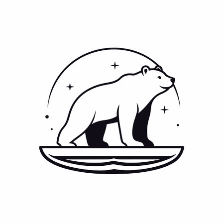Polar bear vector designのイラスト素材