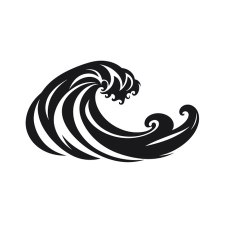 Wave icon  design vector templateのイラスト素材